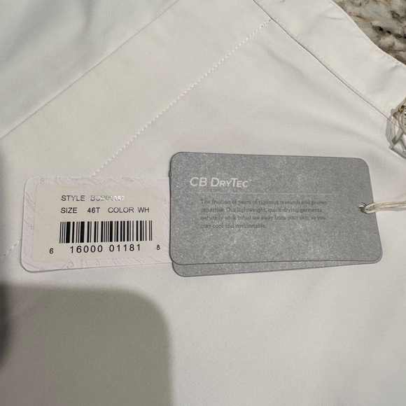 CB DRYTEC- Men’s White Shorts - Picture 3 of 3